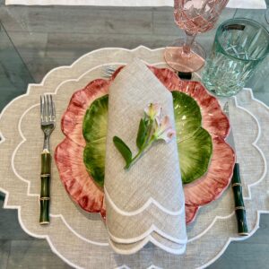 Servilleta Lino Atelier Ribete Rectangular