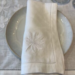 Servilleta Lino Atelier Flor de Castaña