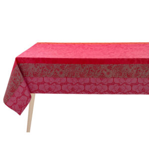 Mantel Le jacquard Enduite Cottage-Fucsia 180x180cms