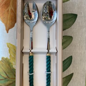 Paleta de servir Trenzado Verde Esmeralda
